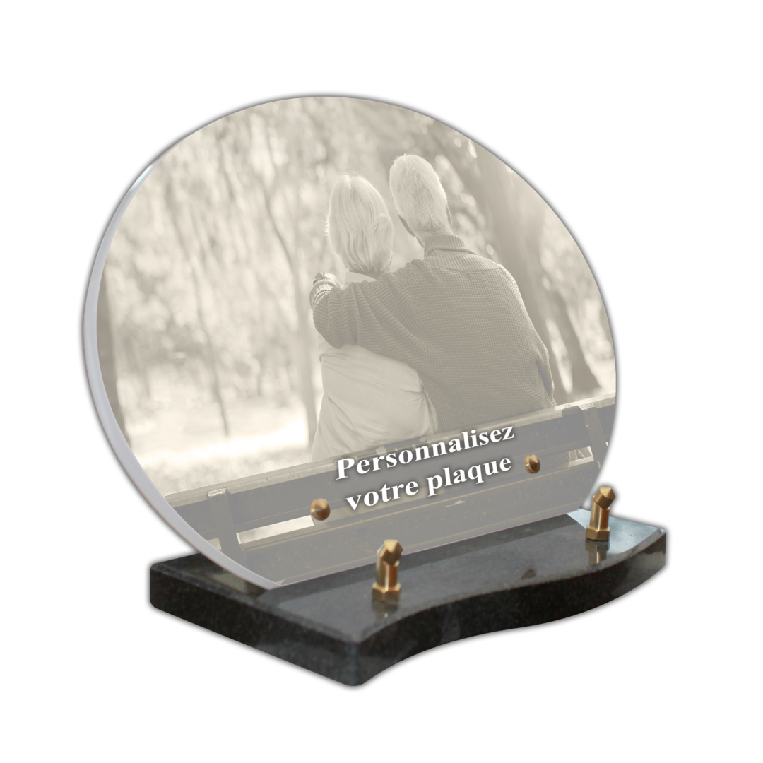 plaque funéraire ovale